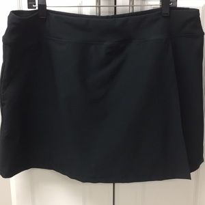 L.L. Bean athletic skort, Black, XL, with pocket